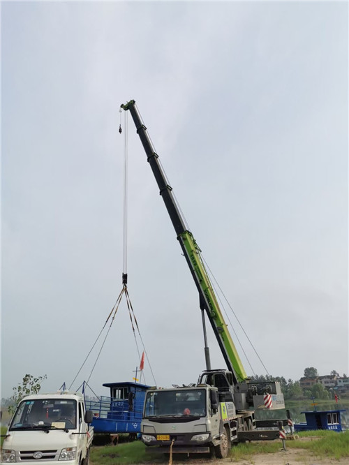 尼木县桥梁建设吊装案例